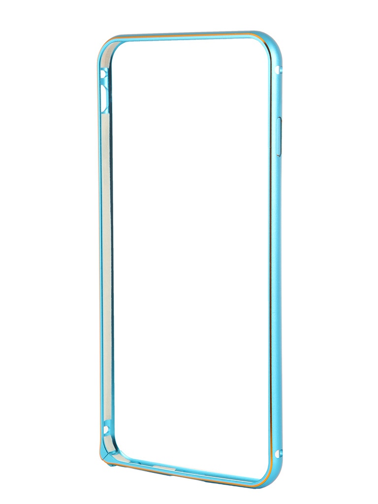 Чехол-бампер Ainy for iPhone 6 Plus Blue QC-A014N чехол pqy agate для iphone 12 12 pro голубой kingxbar 12 12pro agate series blue