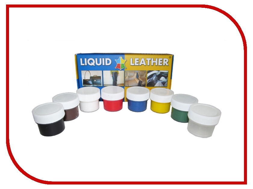 фото Средство для ремонта изделий из кожи Liquid Leather набор 7 цветов