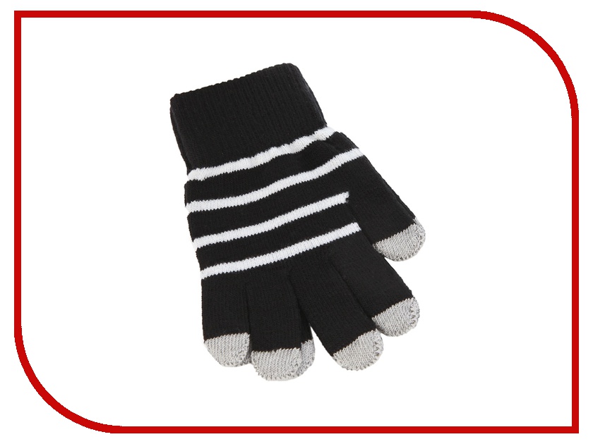 фото Теплые перчатки для сенсорных дисплеев iCasemore трикотажные р.UNI Black