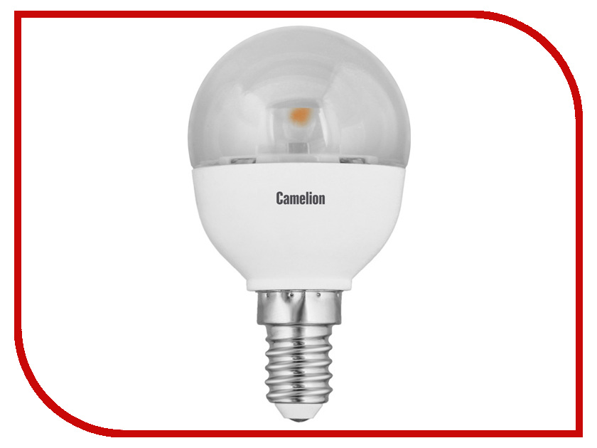 

Лампочка Camelion G45 5.5W 220V E14 4500K 475 Lm LED5.5-G45-CL/845/E14