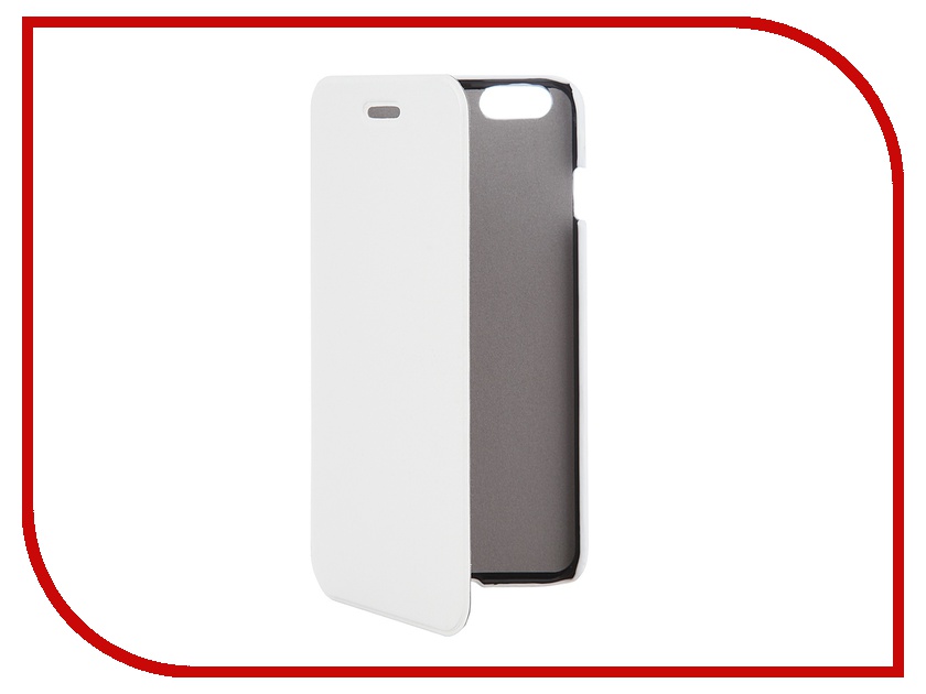 фото Аксессуар Чехол Clever Case ShellCase for iPhone 6 Plus PU White Media Gadget