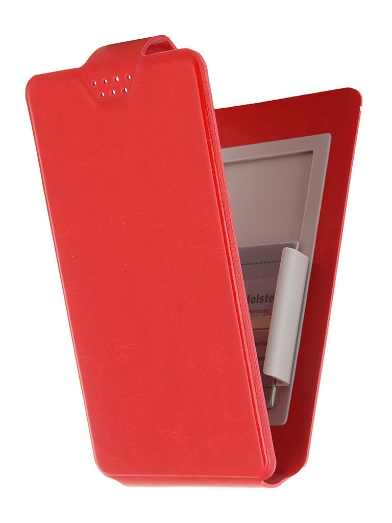 фото Чехол-флип clever slideup s 3.5-4.3-inch универсальный иск. кожа red media gadget