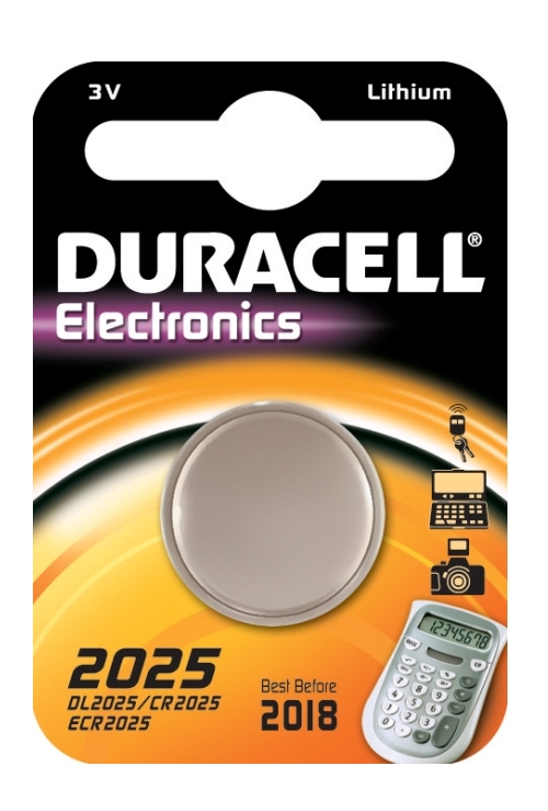 фото Батарейка DL2025 / CR2025 - Duracell DL2025 BL1 (1 штука)