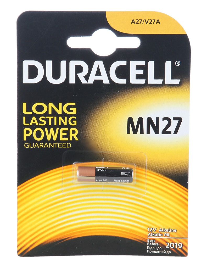 фото Батарейка a27 - duracell mn27 bl1 (1 штука)