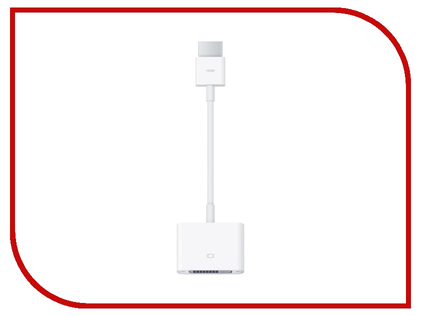 

Аксессуар APPLE HDMI to DVI Adapter MJVU2ZM/A, HDMI to DVI Adapter