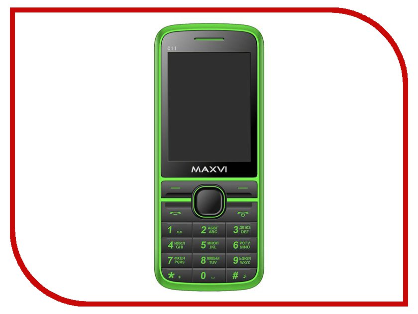 фото Сотовый телефон Maxvi C11 Green