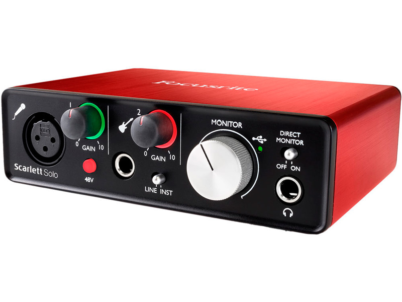 

Аудиоинтерфейс Focusrite Scarlett Solo USB 2nd Gen, Scarlett Solo USB