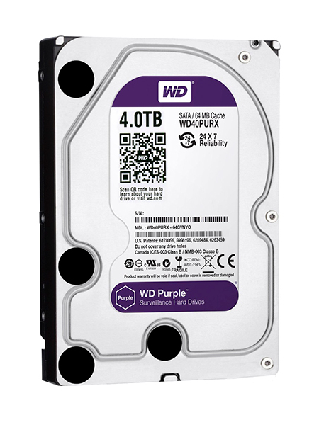 

Жесткий диск 4Tb - Western Digital Purple WD40PURX, WD40PURX