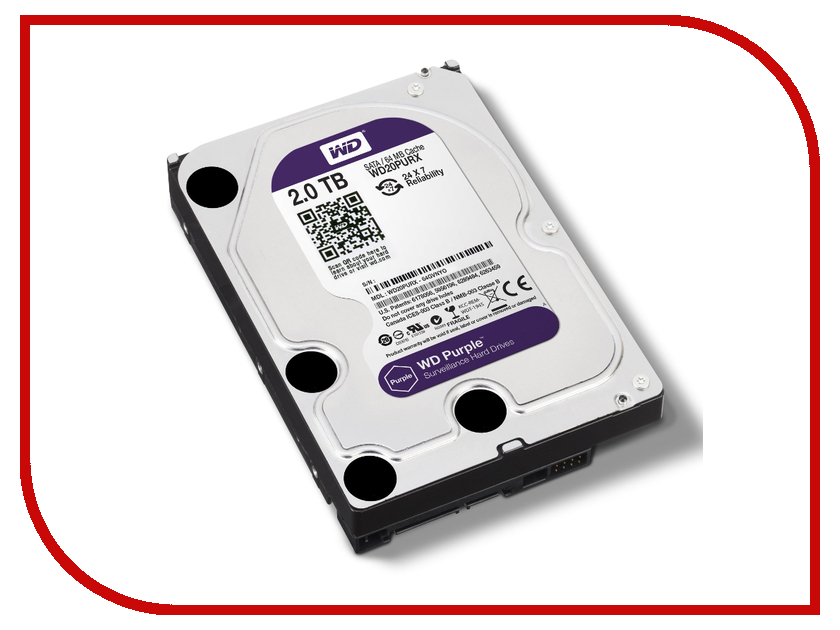 фото Жесткий диск 2Tb - Western Digital Purple WD20PURX