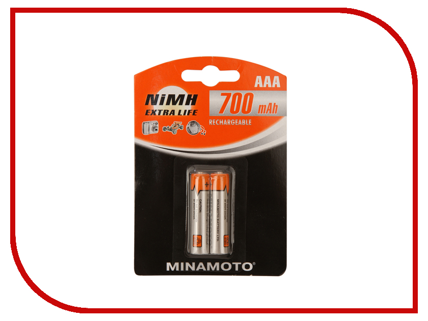 фото Аккумулятор AAA - MINAMOTO 700 mAh NiMH (2 штуки)