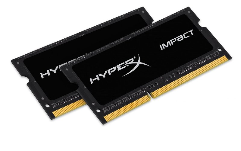 фото Модуль памяти hyperx impact ddr3l so-dimm 1600mhz pc3-12800 cl9 - 8gb kit (2x4gb) hx316ls9ibk2/8