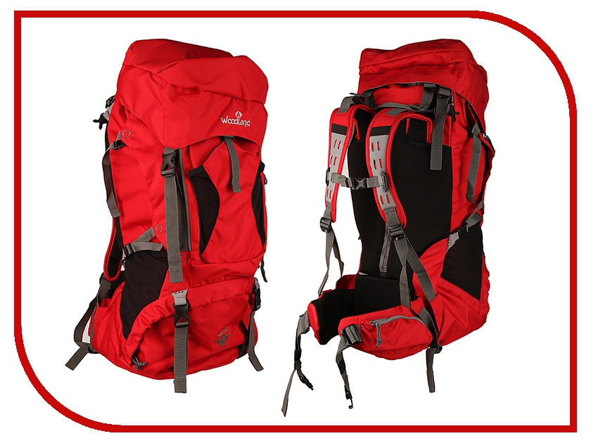 фото Рюкзак WoodLand Travel 75 Red-Grey-Light Grey