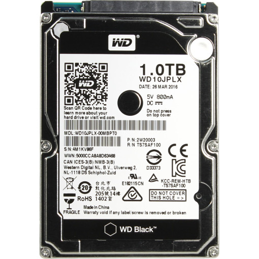 

Жесткий диск 1Tb - Western Digital Black WD10JPLX, WD10JPLX