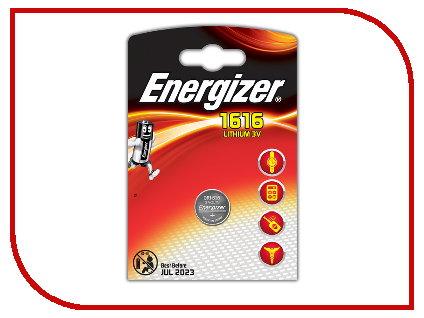 

Батарейка CR1616 - Energizer Lithium 3V (1 штука)