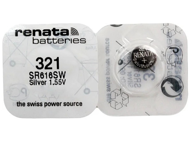 

Батарейка R321 - Renata SR616SW (1 штука), R321