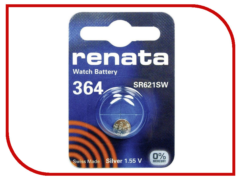 

Батарейка R364 - Renata SR621SW (1 штука), R364