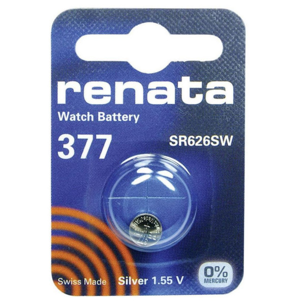 Батарейка R377 - Renata SR626SW (1 штука)