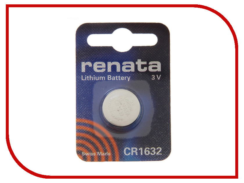 

Батарейка CR1632 - Renata (1 штука), CR1632