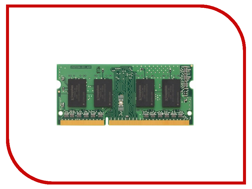 фото Модуль памяти Kingston DDR3 SO-DIMM 1333MHz PC3-10600 - 2Gb KVR13S9S6/2