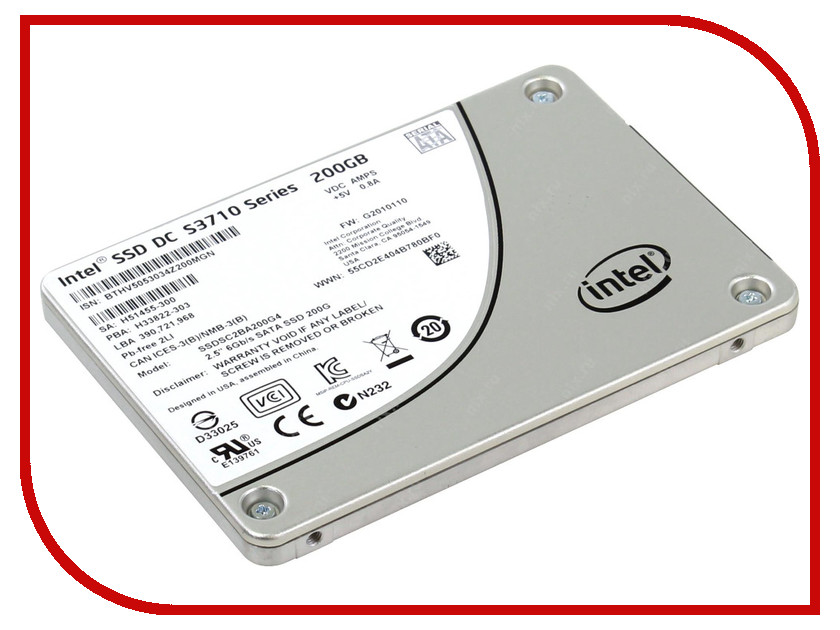 фото Жесткий диск 200Gb - Intel S3710 Series SSDSC2BA200G401