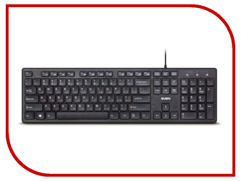 

Клавиатура Sven Elegance 5800 Black USB, 5800