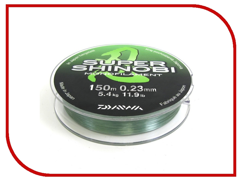 фото Леска Daiwa Super Shinobi 0.23mm 150m Light Green 12901-023RU