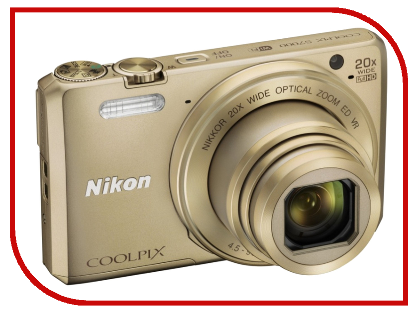 фото Фотоаппарат Nikon S7000 Coolpix Gold