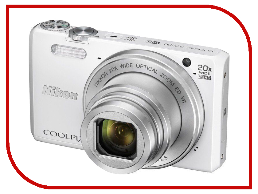 фото Фотоаппарат Nikon S7000 Coolpix White