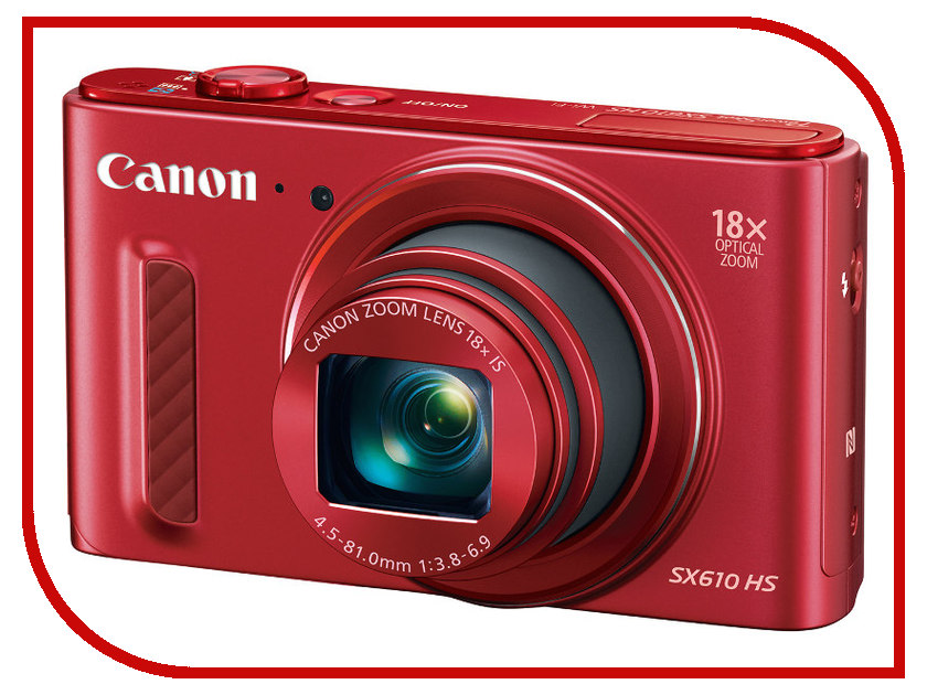 фото Фотоаппарат Canon PowerShot SX610 HS Red