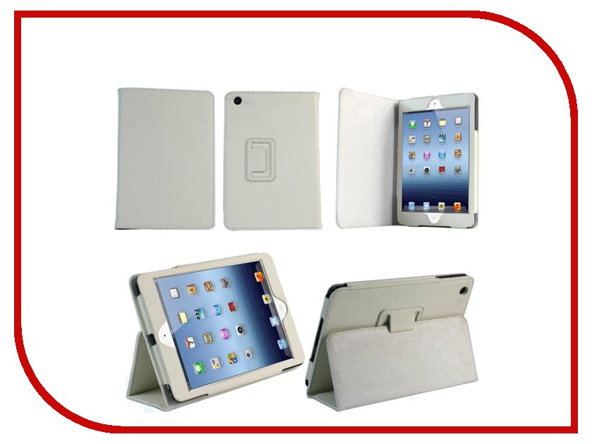 фото Аксессуар Чехол IT Baggage для APPLE iPad Mini 7.9 иск. кожа White ITIPMINI02-0