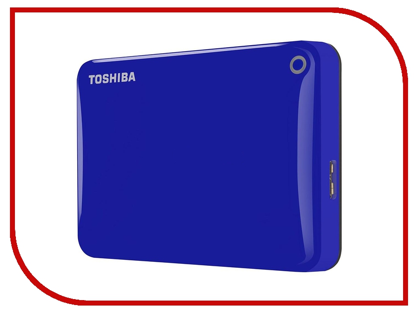 фото Жесткий диск Toshiba Canvio Connect II 500Gb Blue HDTC805EL3AA