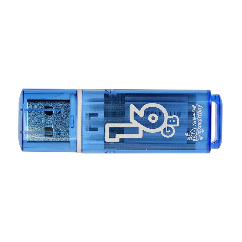 USB Flash Drive 16Gb - Smartbuy Glossy Blue SB16GBGS-B usb flash drive 64gb smartbuy scout usb 3 1 white sb064gb3scw