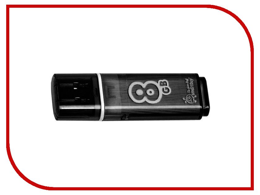 фото USB Flash Drive 8Gb - Smartbuy Glossy Black SB8GBGS-K