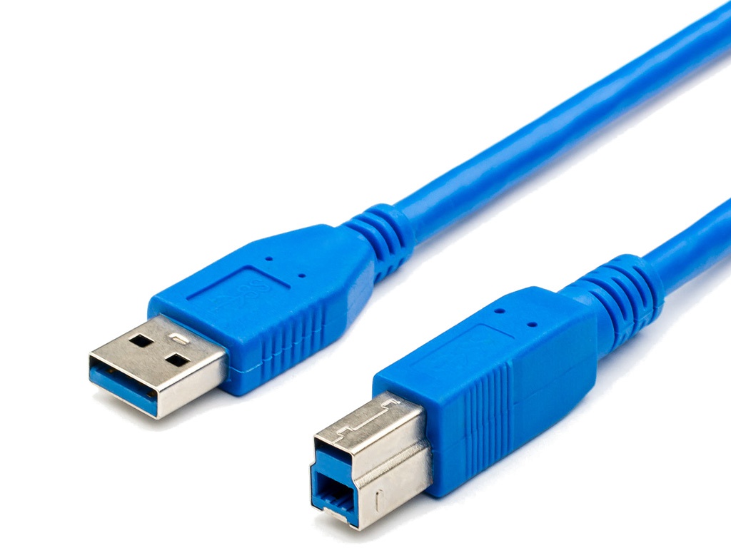 цена Аксессуар ATcom USB 3.0 AM - BM 3m Blue АТ12824