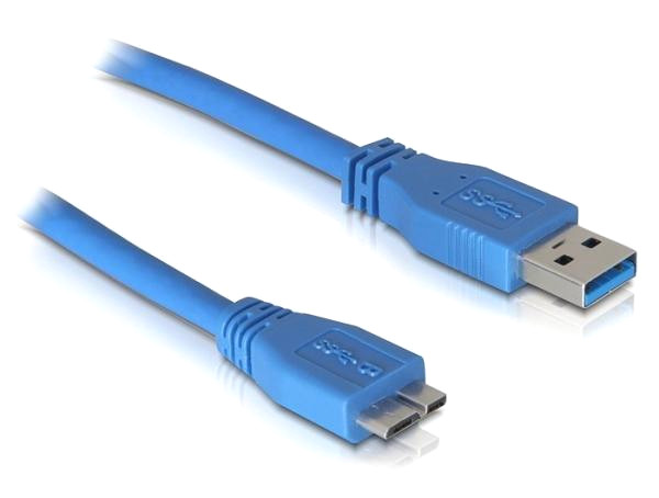 Аксессуар ATcom USB 3.0 AM - Micro-B 80cm Blue АТ12825 аксессуар baseus flash series ii usb type c type c micro usb lightning 100w 1 2m blue
