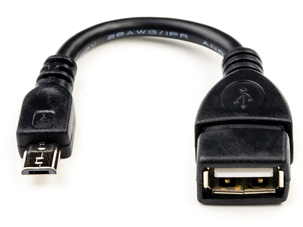 Аксессуар ATcom USB 2.0 AF - Micro 5P OTG 10cm АТ3792
