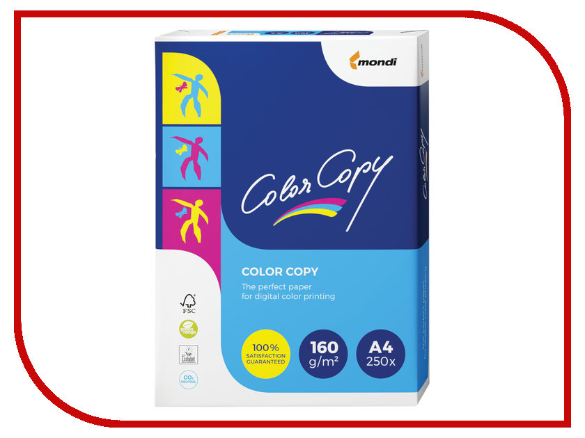 

Бумага Color Copy A4 160g/m2 250 листов 16373 / 110348