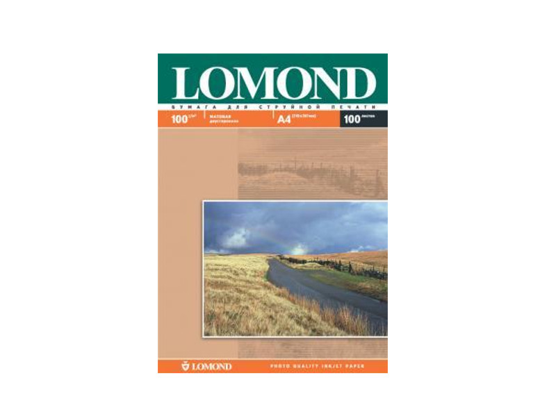 

Фотобумага Lomond A4 100g/m2 матовая 100 листов 102002, Lomond 0102002