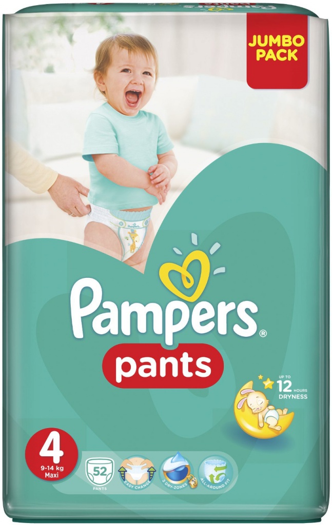 Подгузники Pampers Maxi 9-14кг 52шт 4015400672869