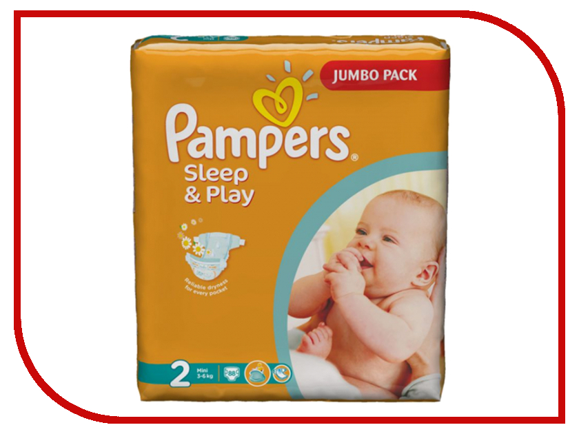 

Подгузники Pampers Sleep & Play Mini 3-6кг 88шт 4015400378952