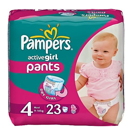 Подгузники Pampers Active Girl Maxi 9-14кг 23шт PA-81407322