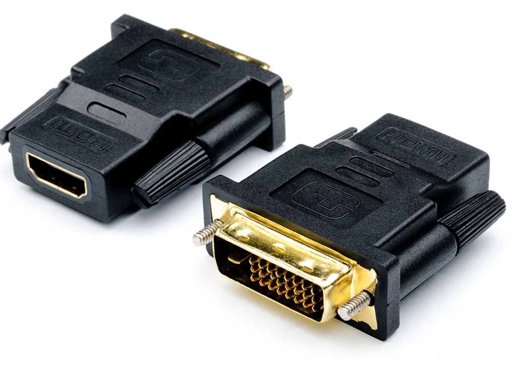 Аксессуар ATcom DVI M - HDMI F Black АТ11208 аксессуар espada display port m to dvi f adapter 20 cm eportm dvi f20