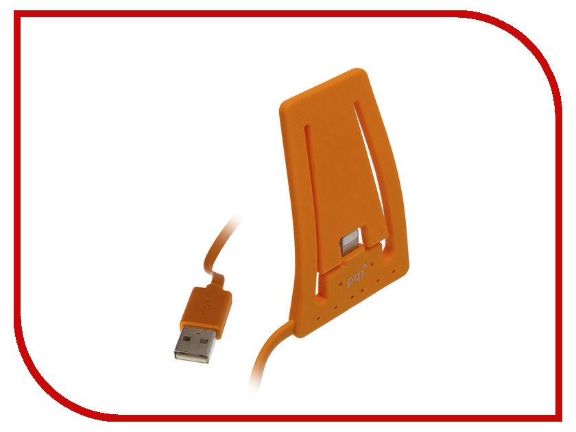 

Аксессуар Подставка PQI для APPLE iPhone/iPod AC1011 USB to Lightning Orange PQI-iSTANDCHARGE-OR, USB to Lightning for iPhone/iPod