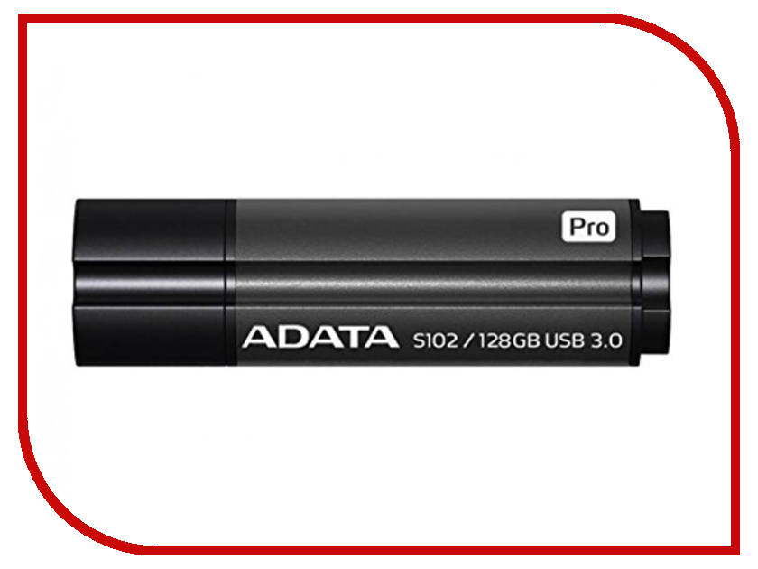 

USB Flash Drive 128Gb - A-Data S102 Pro USB 3.0 Grey AS102P-128G-RGY, S102 Pro