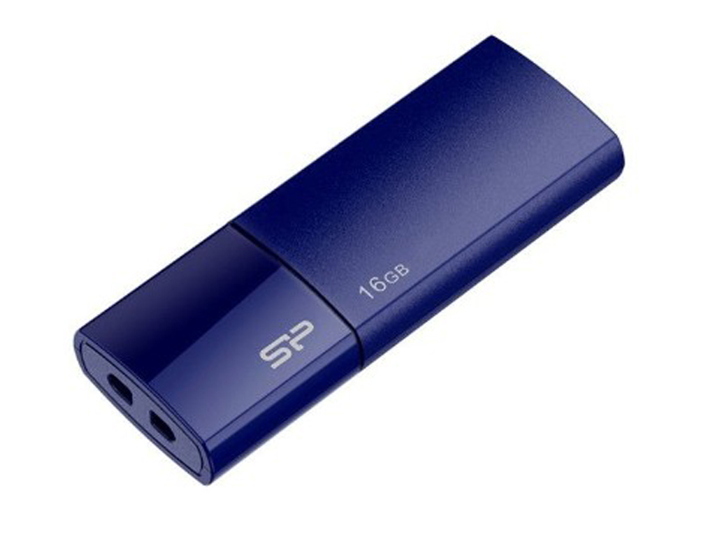 фото Usb flash drive 16gb - silicon power blaze b05 usb 3.0 blue sp016gbuf3b05v1d