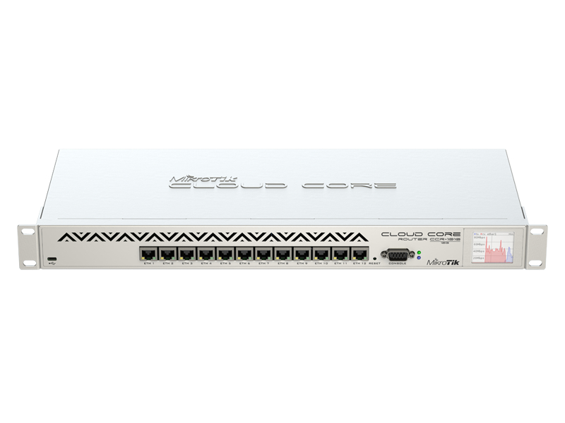 

Маршрутизатор MikroTik Cloud Core Router CCR1016-12G, CCR1016-12G
