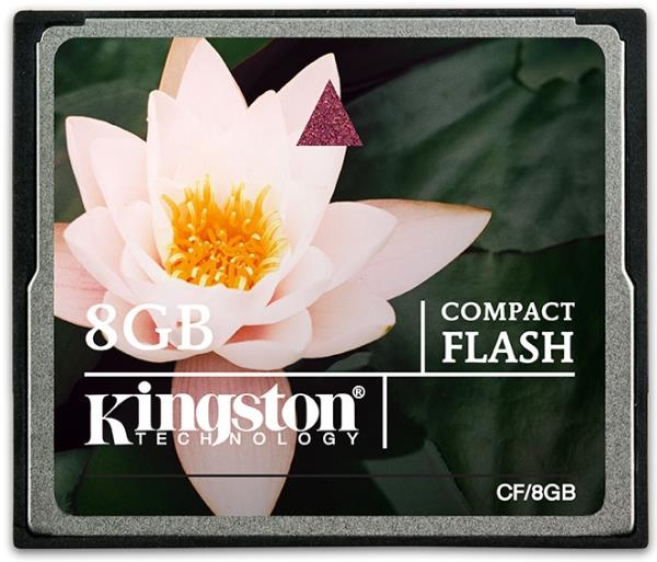 фото Карта памяти 8gb - kingston - compact flash cf/8gb