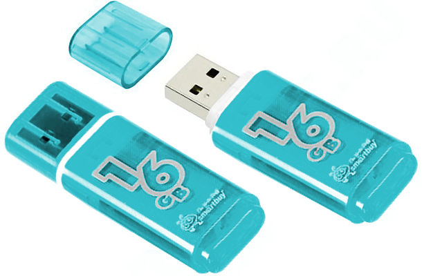 USB Flash Drive 16Gb - SmartBuy Glossy Green SB16GBGS-G флешка smartbuy glossy 8гб green sb8gbgs g