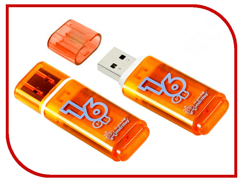 фото USB Flash Drive 16Gb - SmartBuy Glossy Orange SB16GBGS-Or