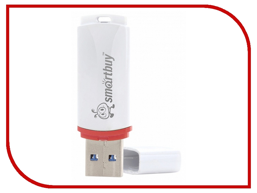 фото USB Flash Drive 4Gb - SmartBuy Crown White SB4GBCRW-W